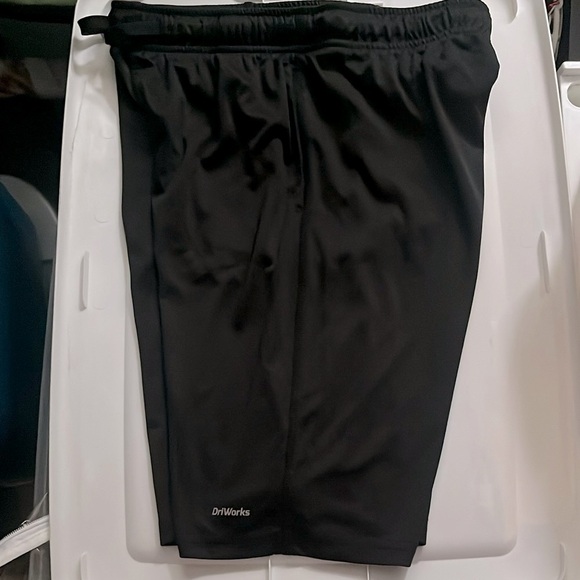 Kids Athletic Works Black Performance Shorts - Picture 1 of 5